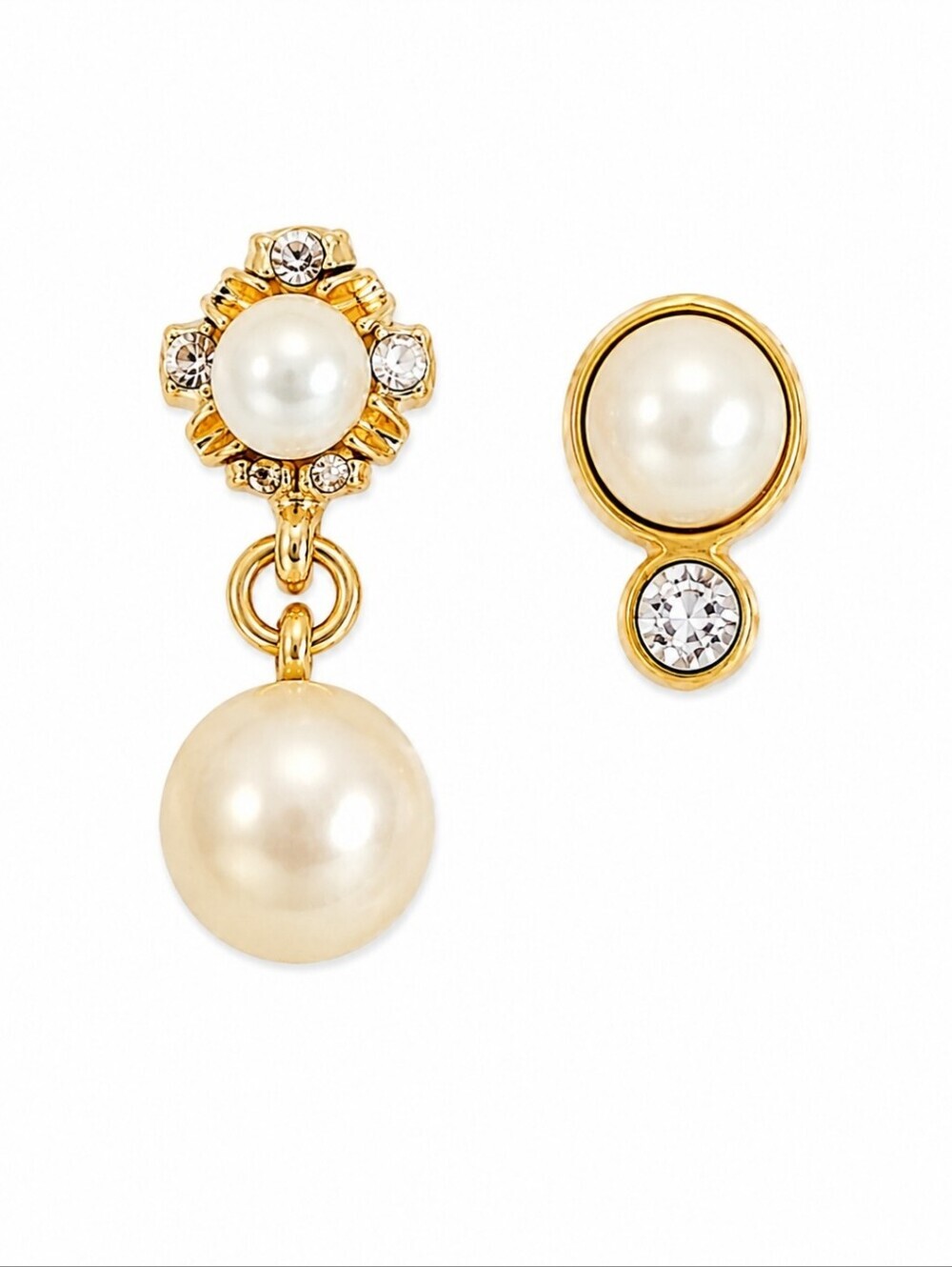 3/$30 VTG Mismatched Pearlesque Flapper Post Earrings
